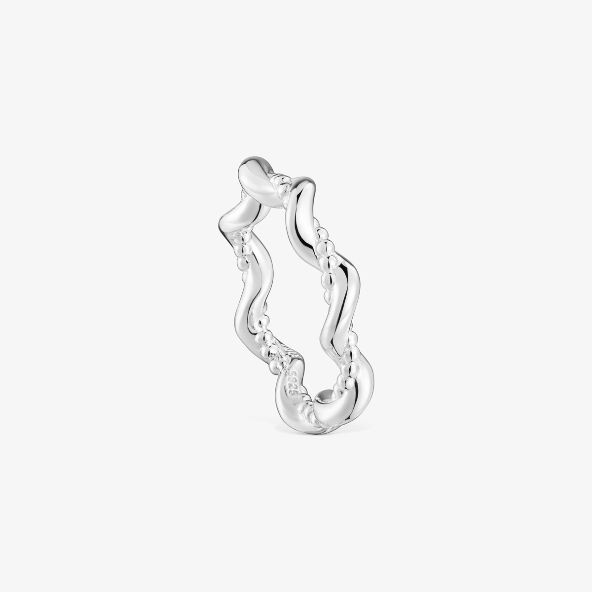 Tous - Anillo Mediano De Plata Twisted Talla 10