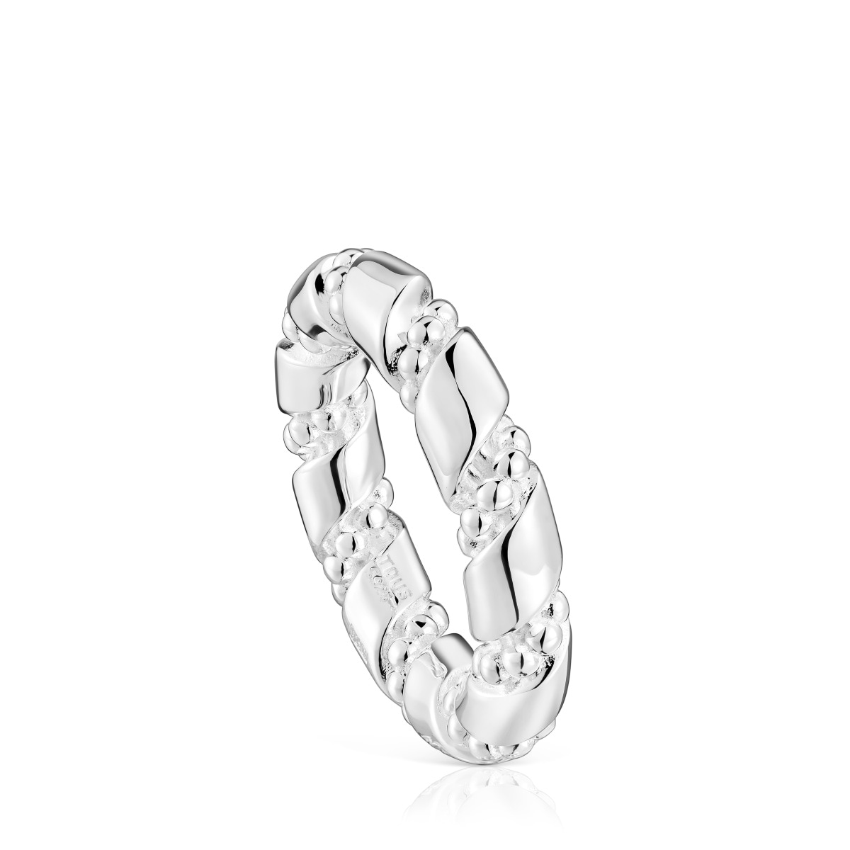 Tous - Anillo Grande De Plata Twisted Talla 17