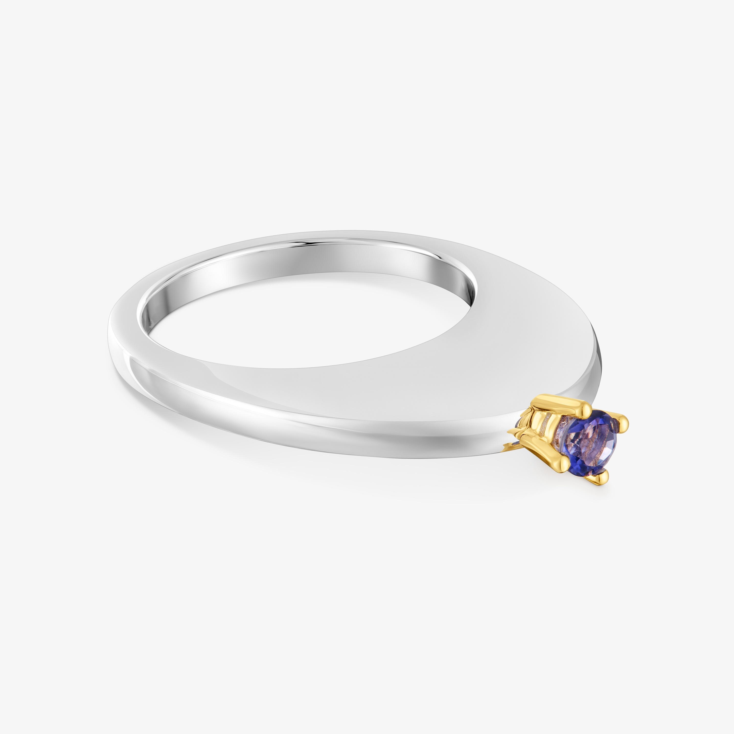 Large oval two-tone Ring with iolite My Other Half