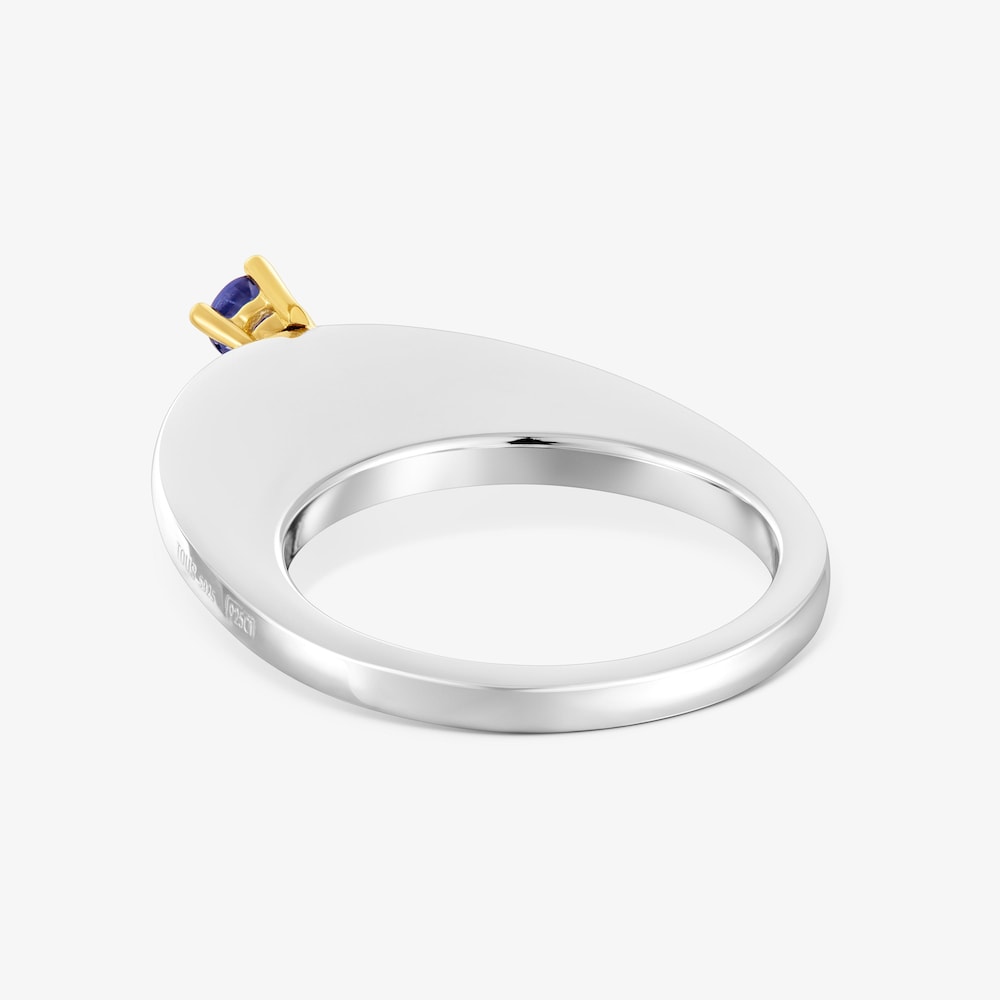 Large oval two-tone Ring with iolite My Other Half