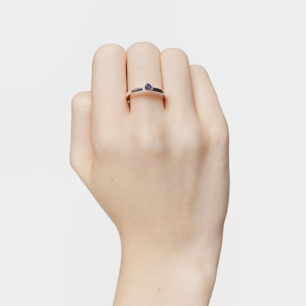 Large oval two-tone Ring with iolite My Other Half