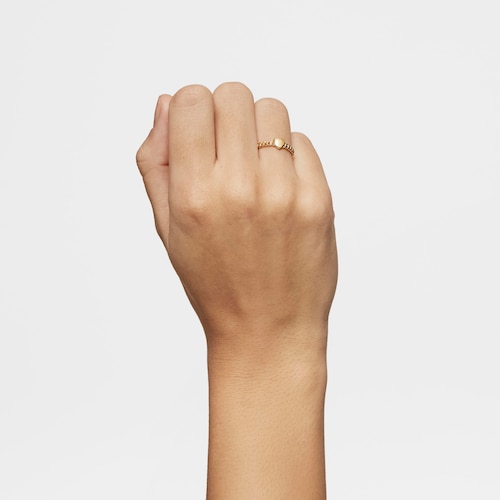 Anillo pequeño corazón con baño de oro 18 kt sobre plata Bold Motif