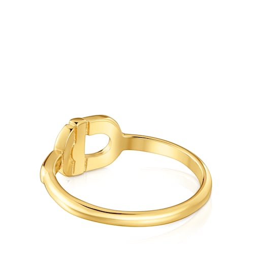 Small Ring with 18kt gold plating over silver TOUS MANIFESTO