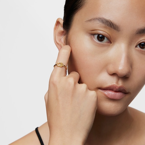 Small Ring with 18kt gold plating over silver TOUS MANIFESTO