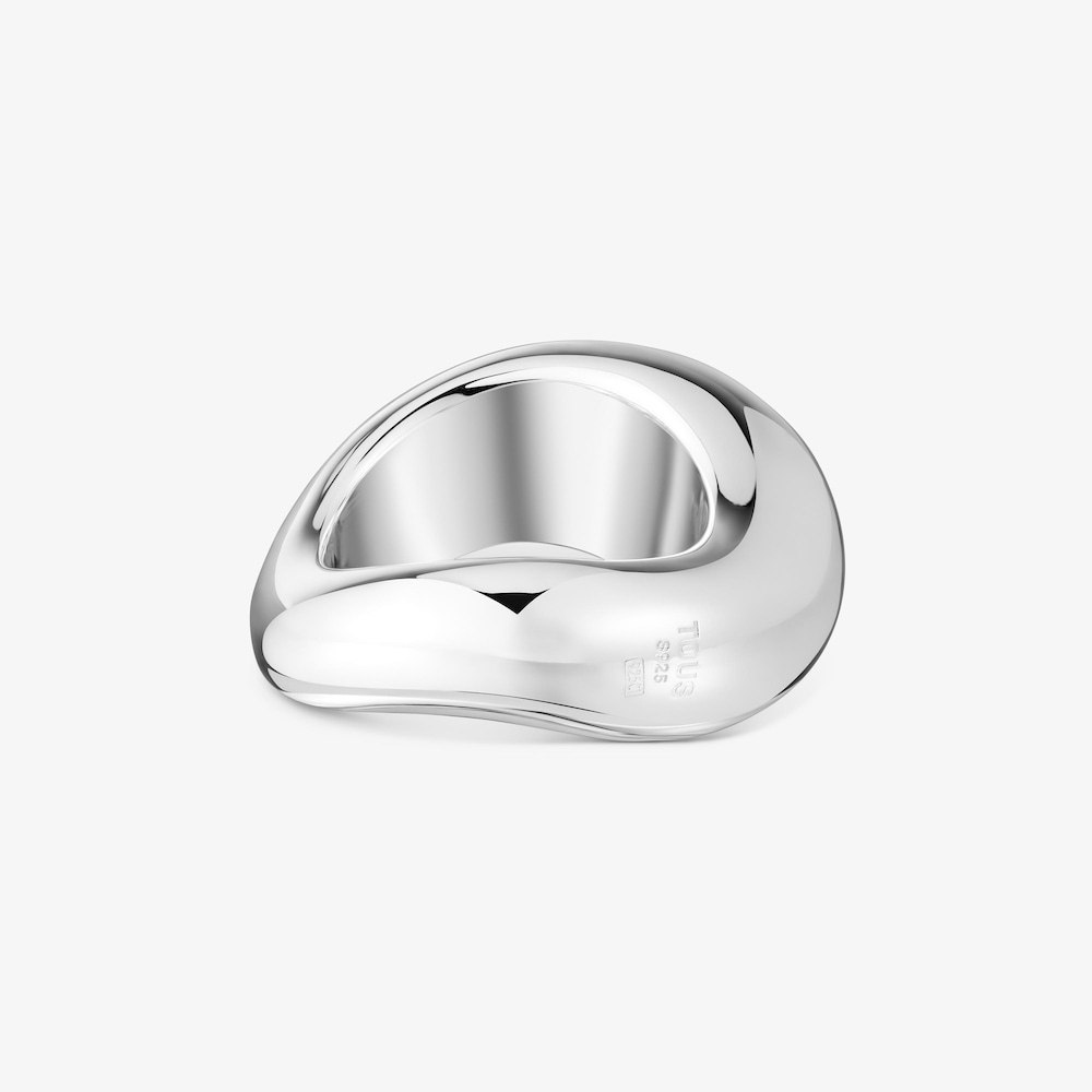 Medium silver Ring Galia Basics