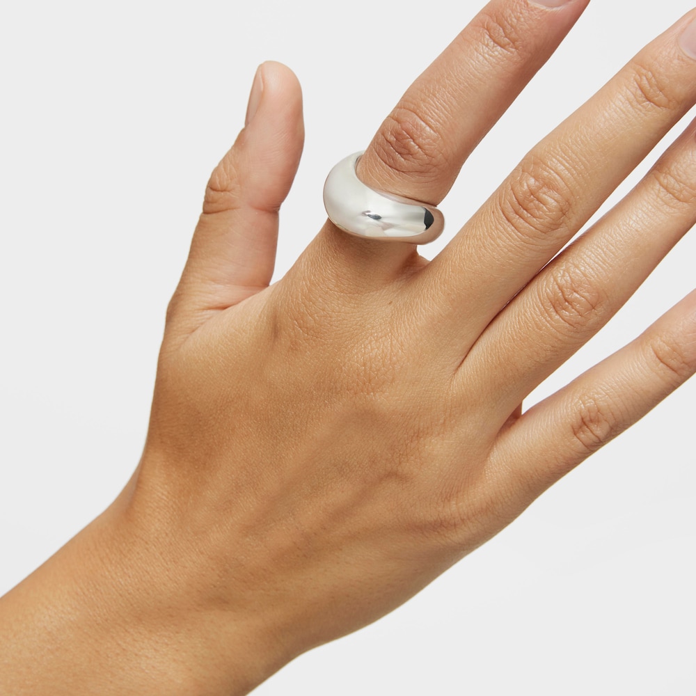 Medium silver Ring Galia Basics
