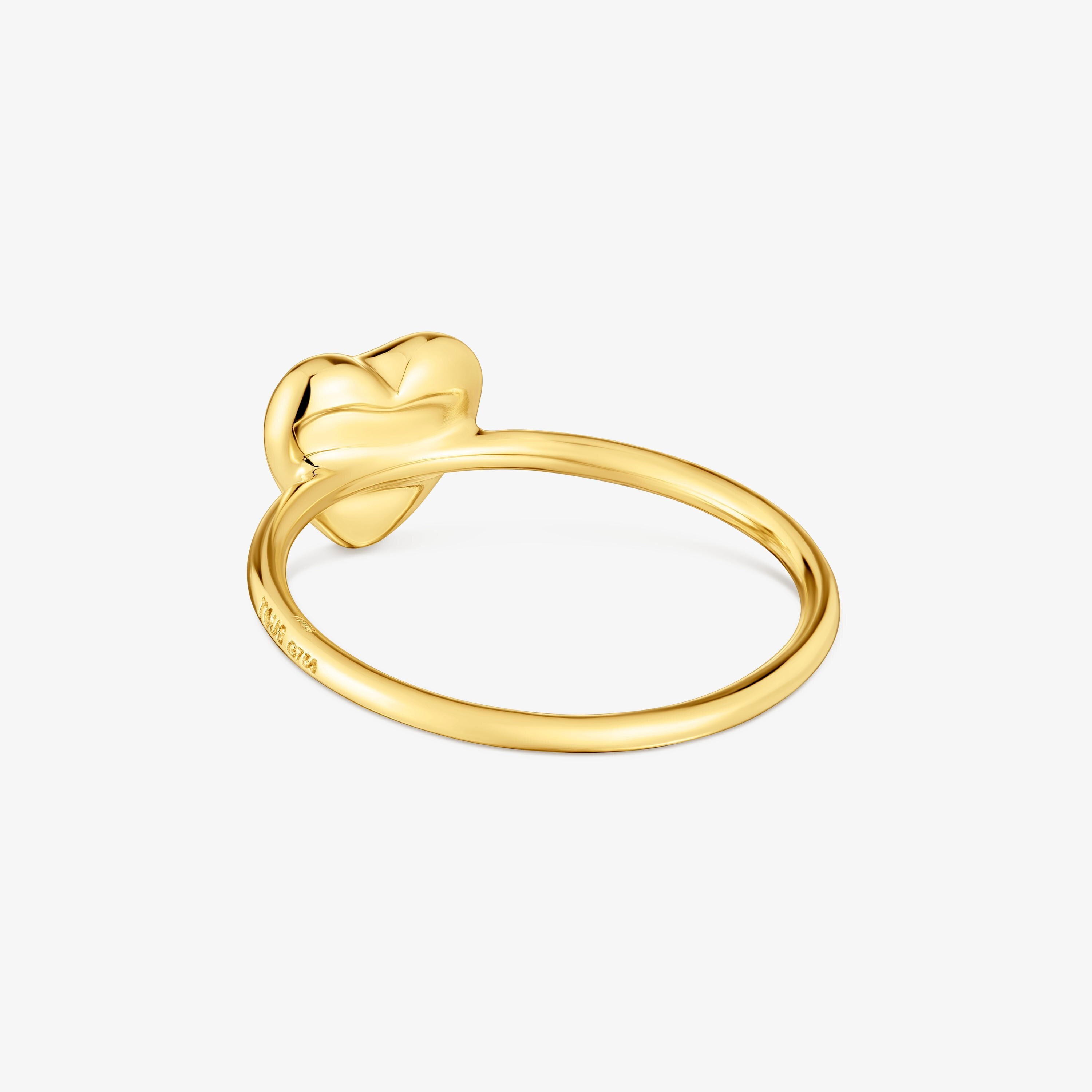 Small 18K solid gold heart Ring My Other Half