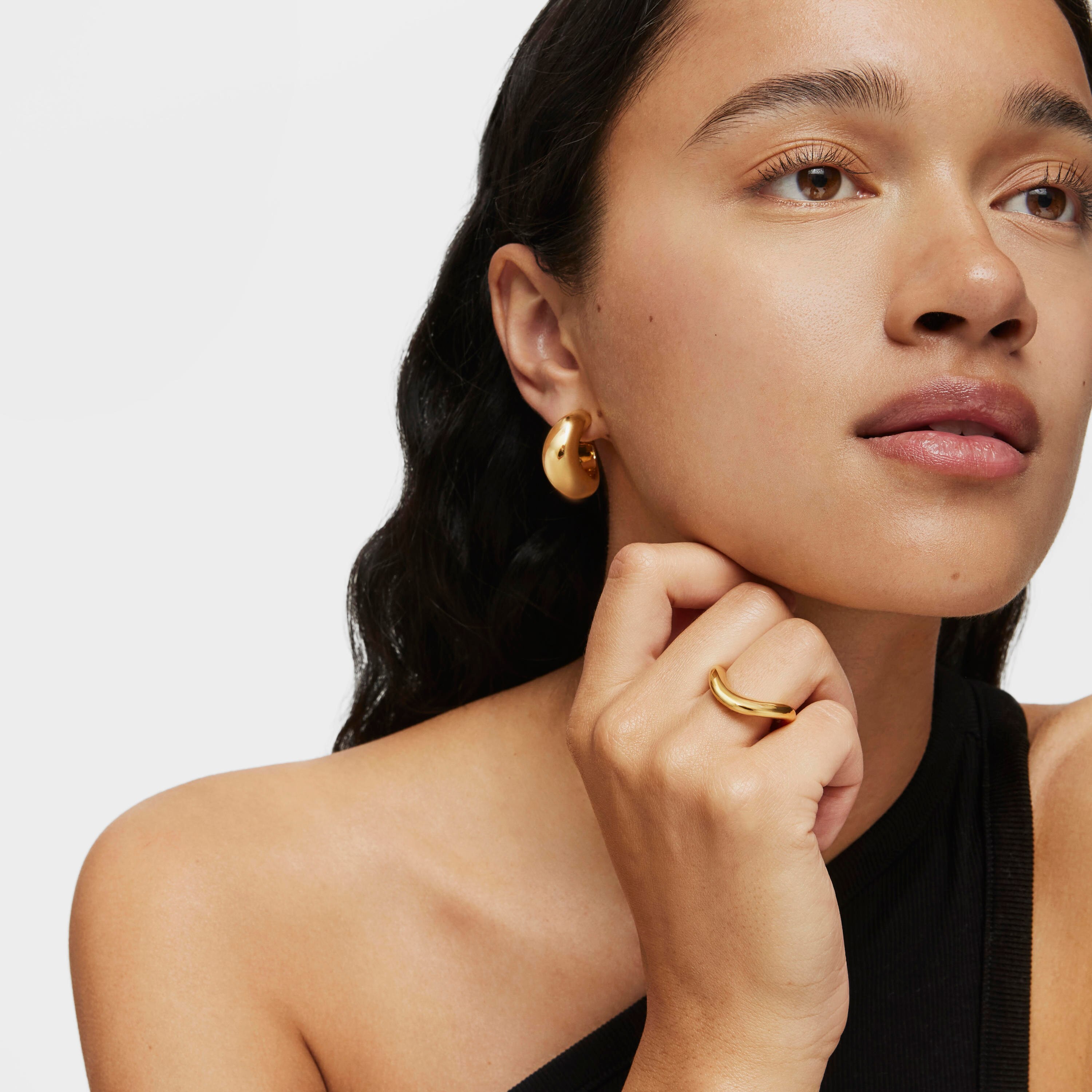 Small Ring with 18K gold vermeil Galia Basics