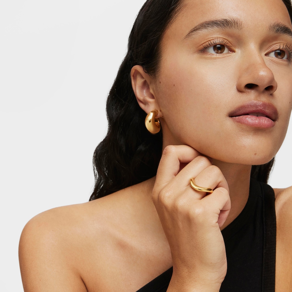 Small Ring with 18K gold vermeil Galia Basics