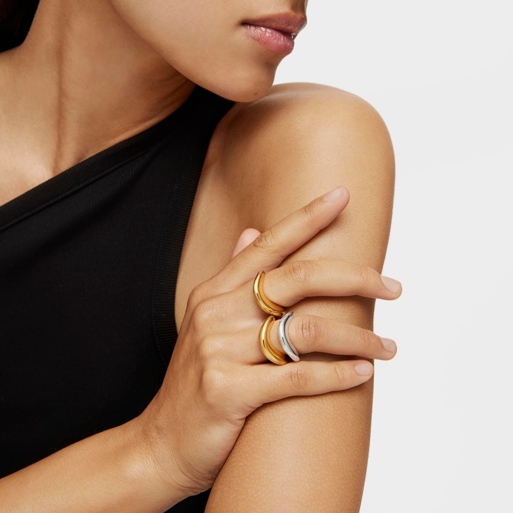 Small Ring with 18K gold vermeil Galia Basics