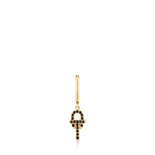 Gold Single earring with spinels TOUS MANIFESTO