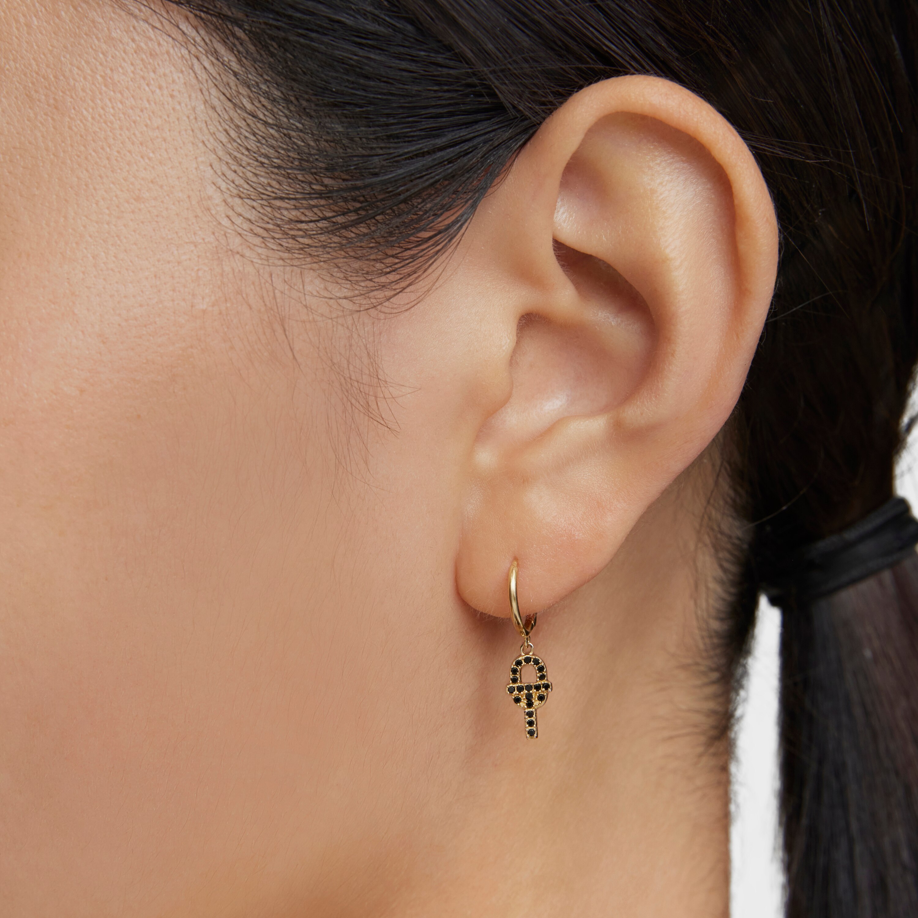 Gold Single earring with spinels TOUS MANIFESTO