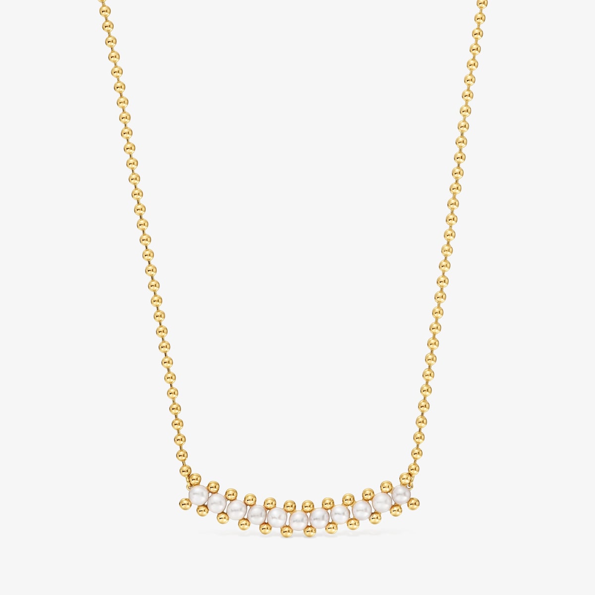 Tous - Gargantilla Con Baño De Oro De 18 Kt Sobre Plata Y Perlas Cultivadas Gloss - Blanco