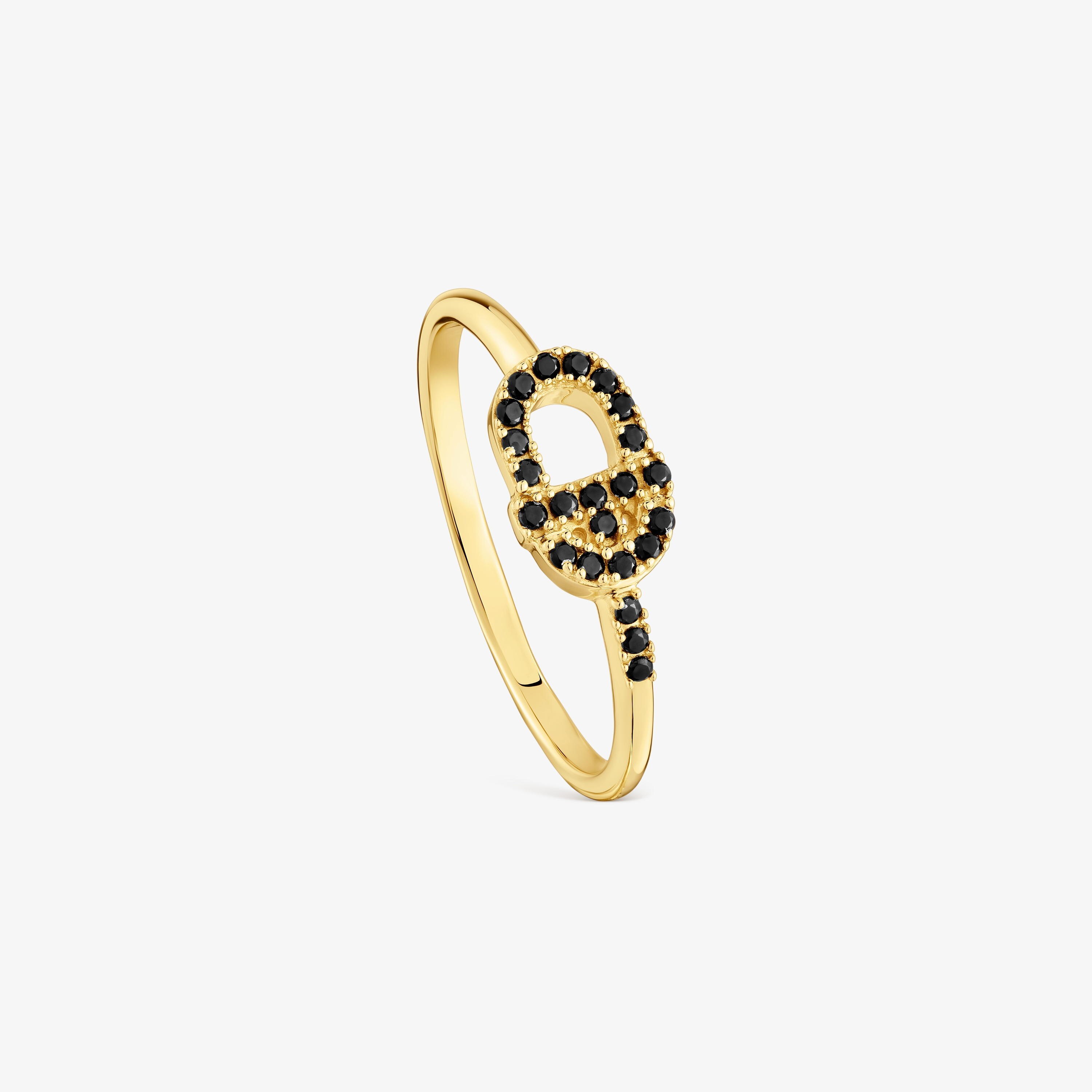 Small 18K solid gold Ring with spinels TOUS MANIFESTO