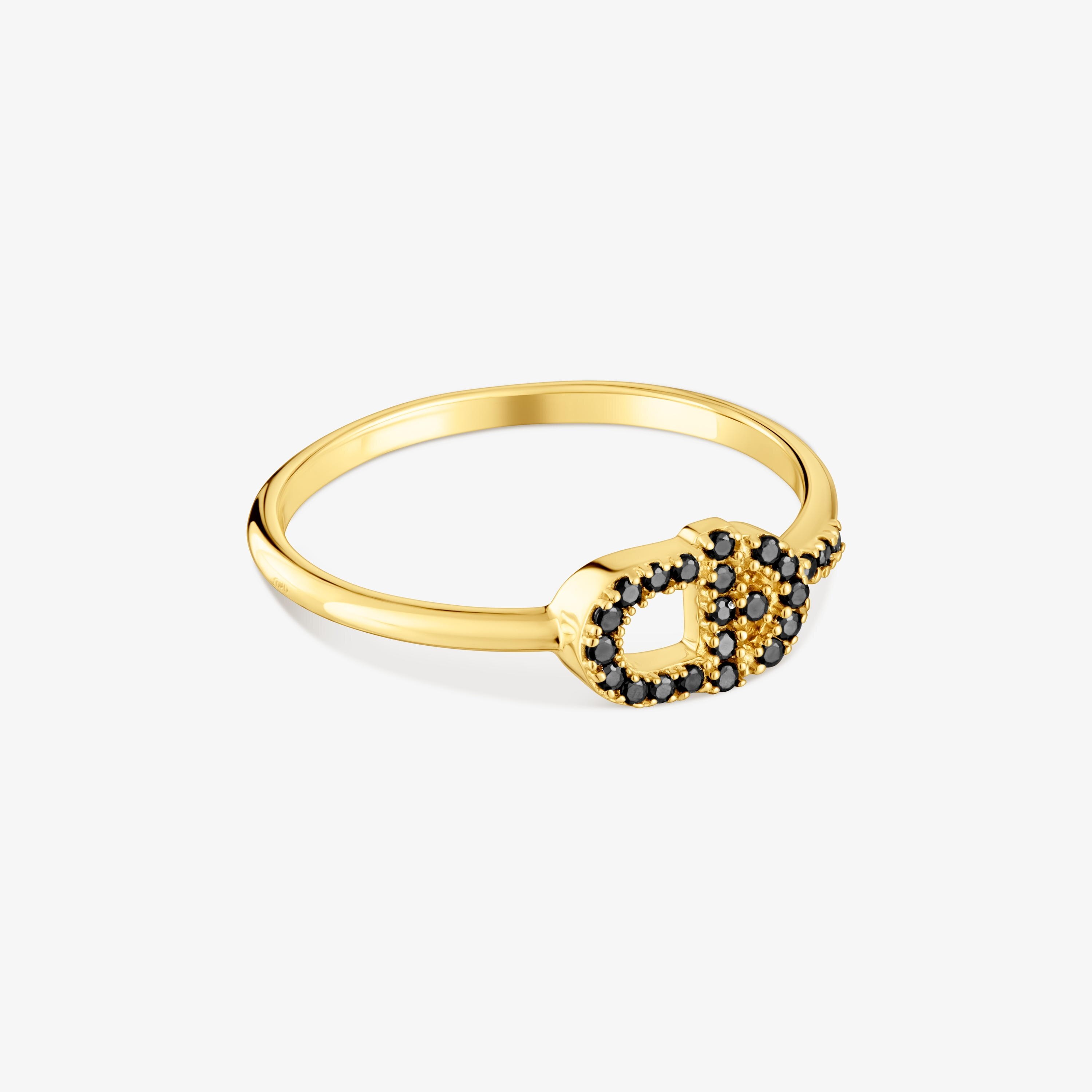Small 18K solid gold Ring with spinels TOUS MANIFESTO