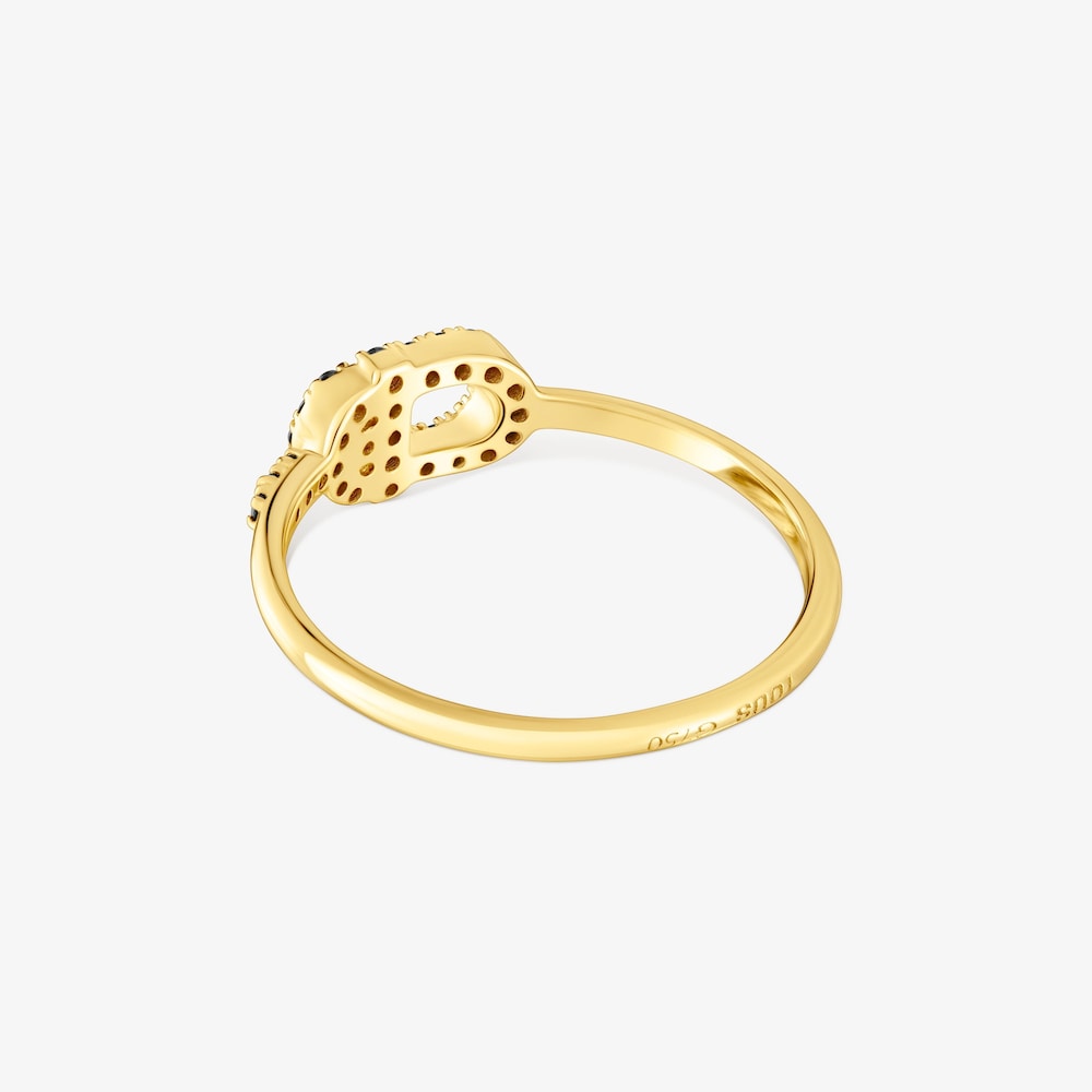 Small 18K solid gold Ring with spinels TOUS MANIFESTO