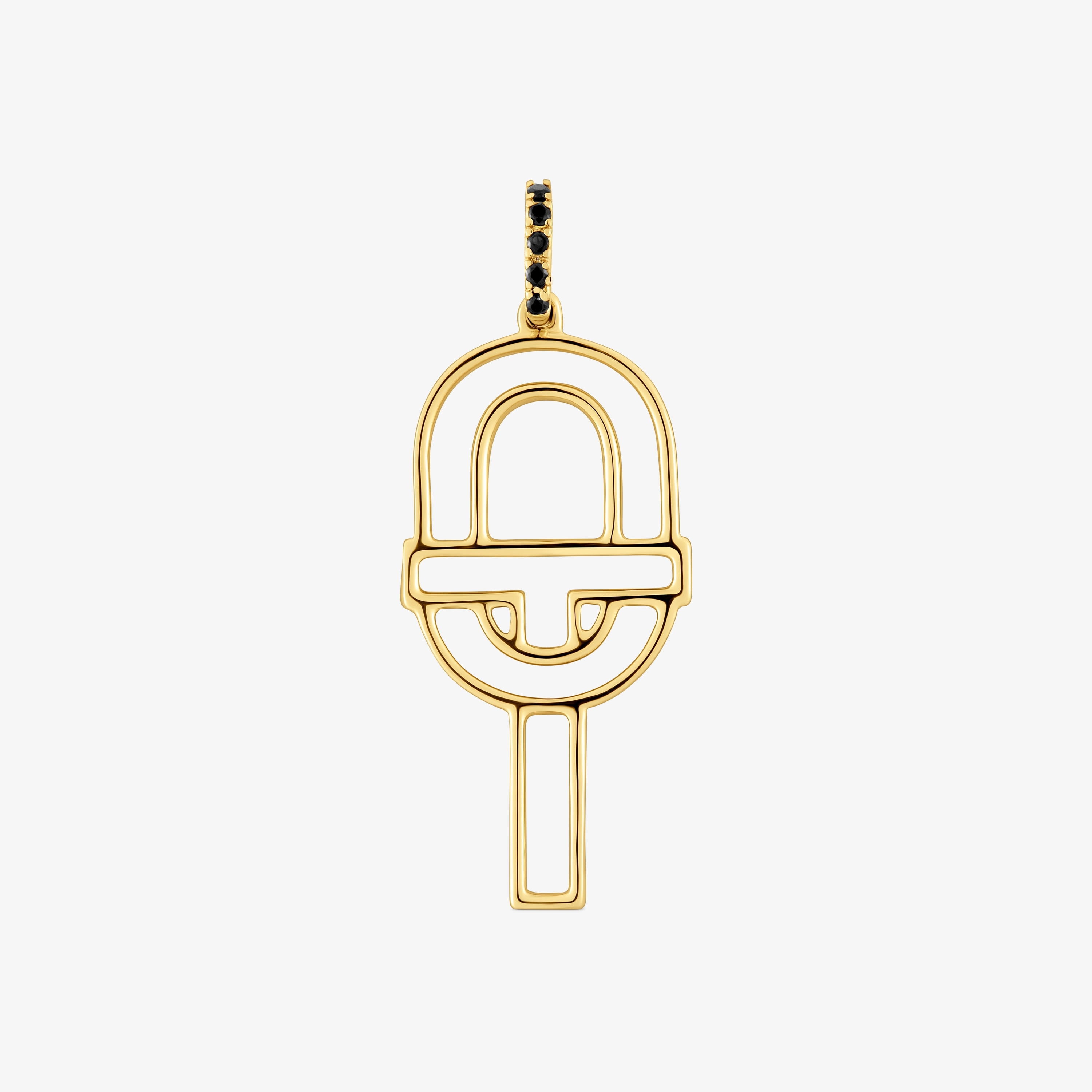 Medium 18K solid gold silhouette Pendant with spinels TOUS MANIFESTO