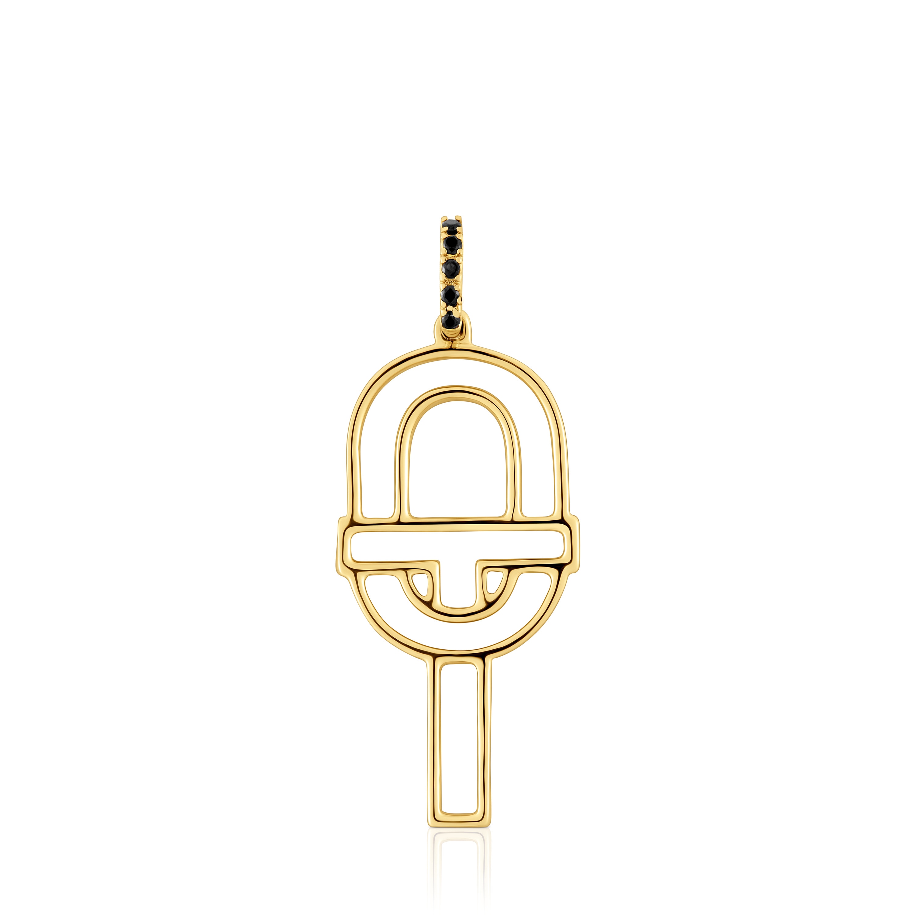 Medium gold silhouette Pendant with spinels TOUS MANIFESTO