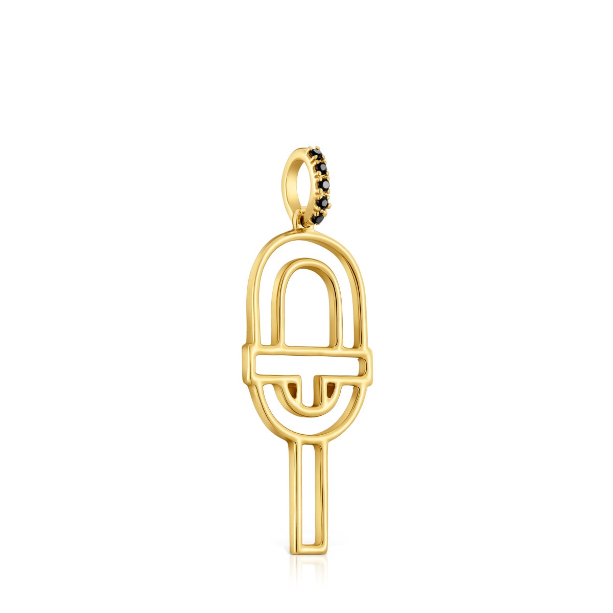 Medium gold silhouette Pendant with spinels TOUS MANIFESTO