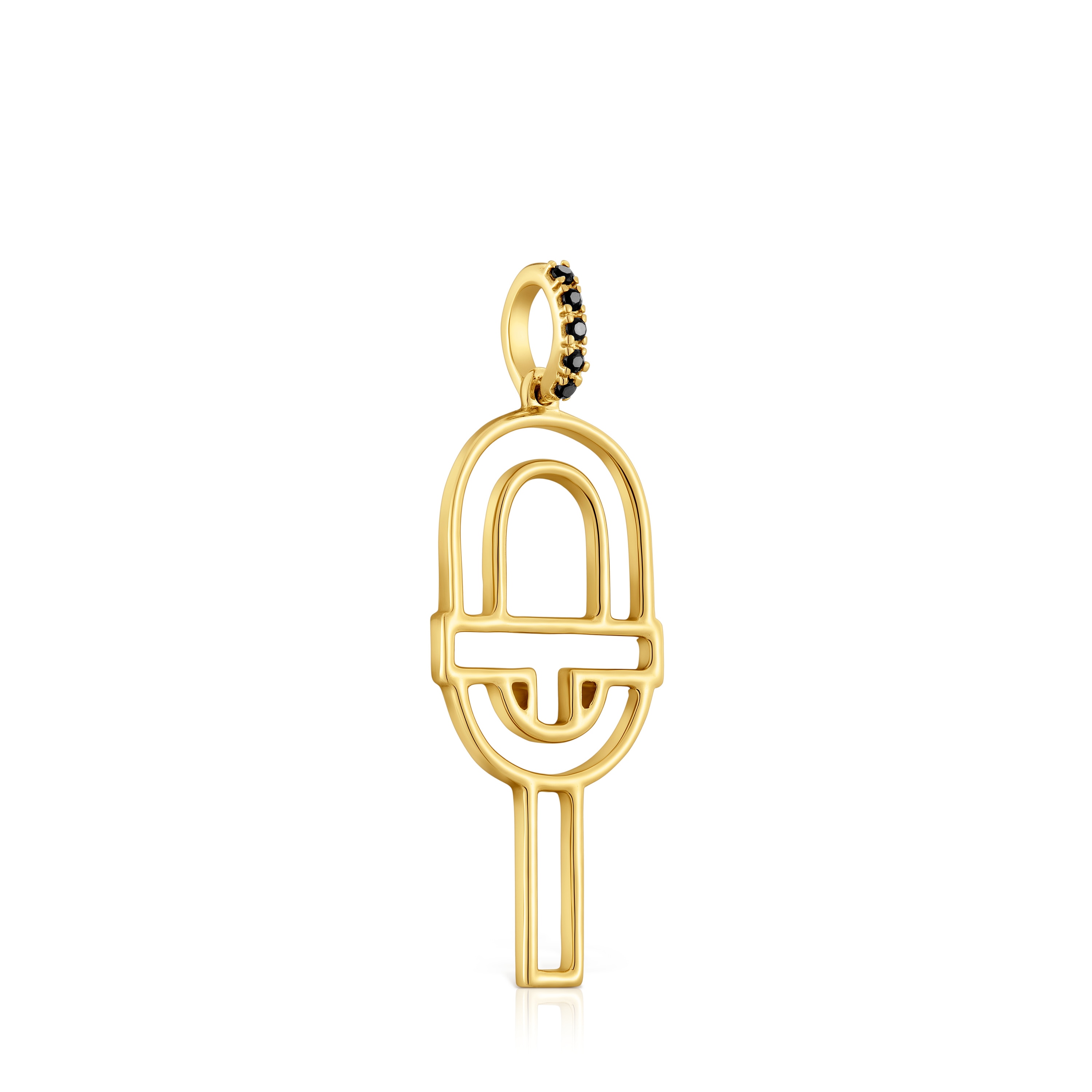Medium gold silhouette Pendant with spinels TOUS MANIFESTO