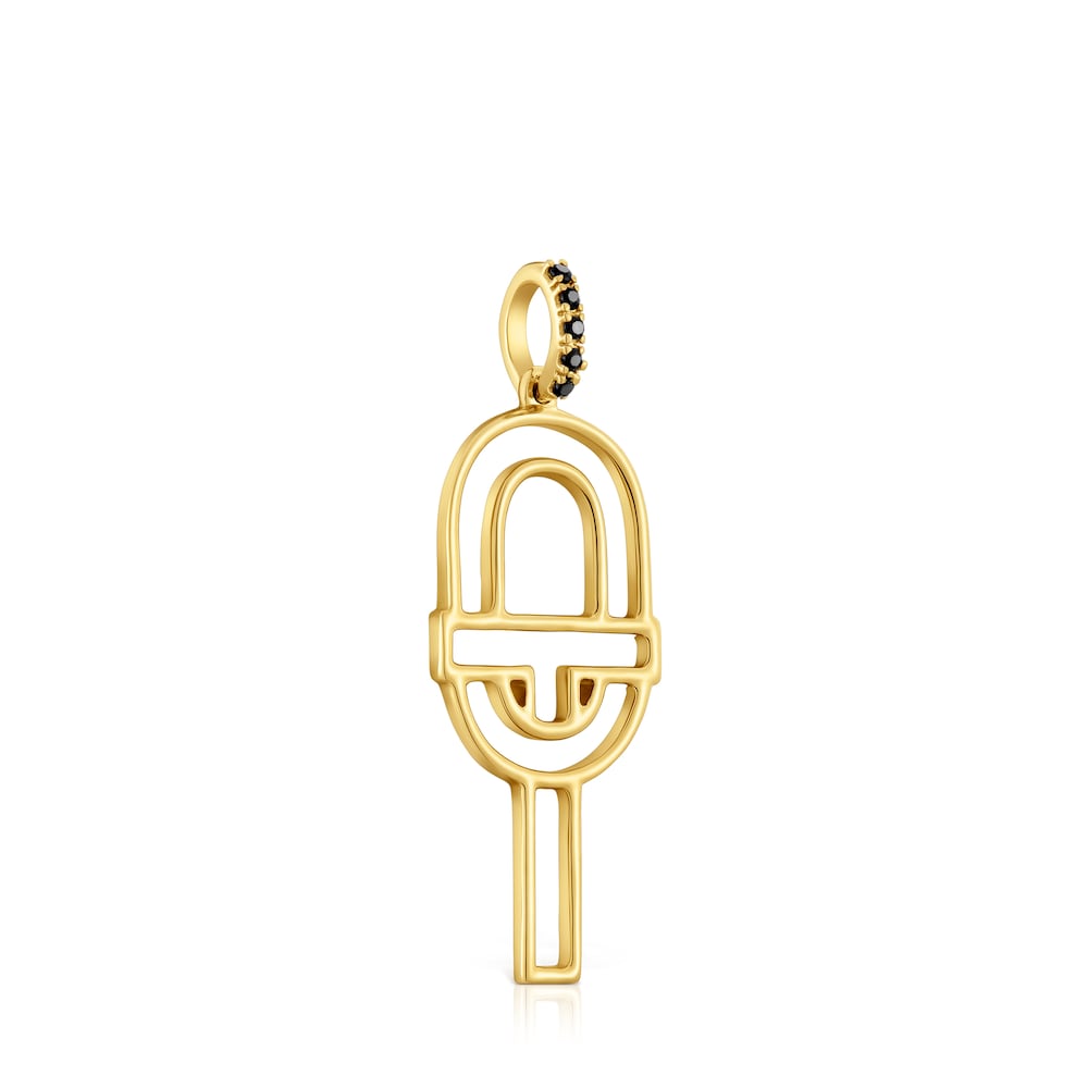 Medium gold silhouette Pendant with spinels TOUS MANIFESTO image number 1