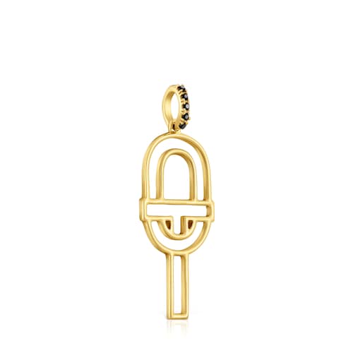 Medium gold silhouette Pendant with spinels TOUS MANIFESTO