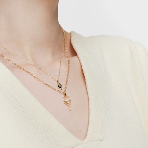 Medium gold silhouette Pendant with spinels TOUS MANIFESTO