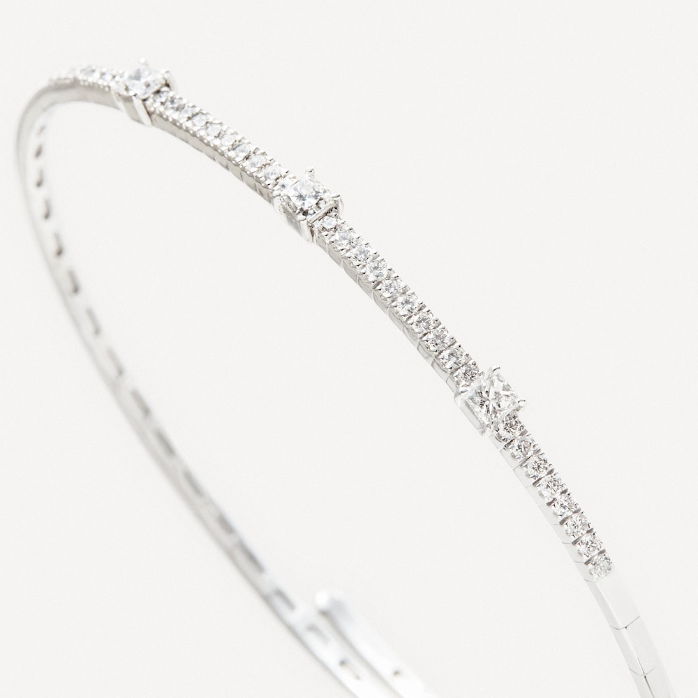 Pulsera de oro blanco con diamantes TOUS ATELIER Pulsera de oro blanco con diamantes TOUS ATELIER