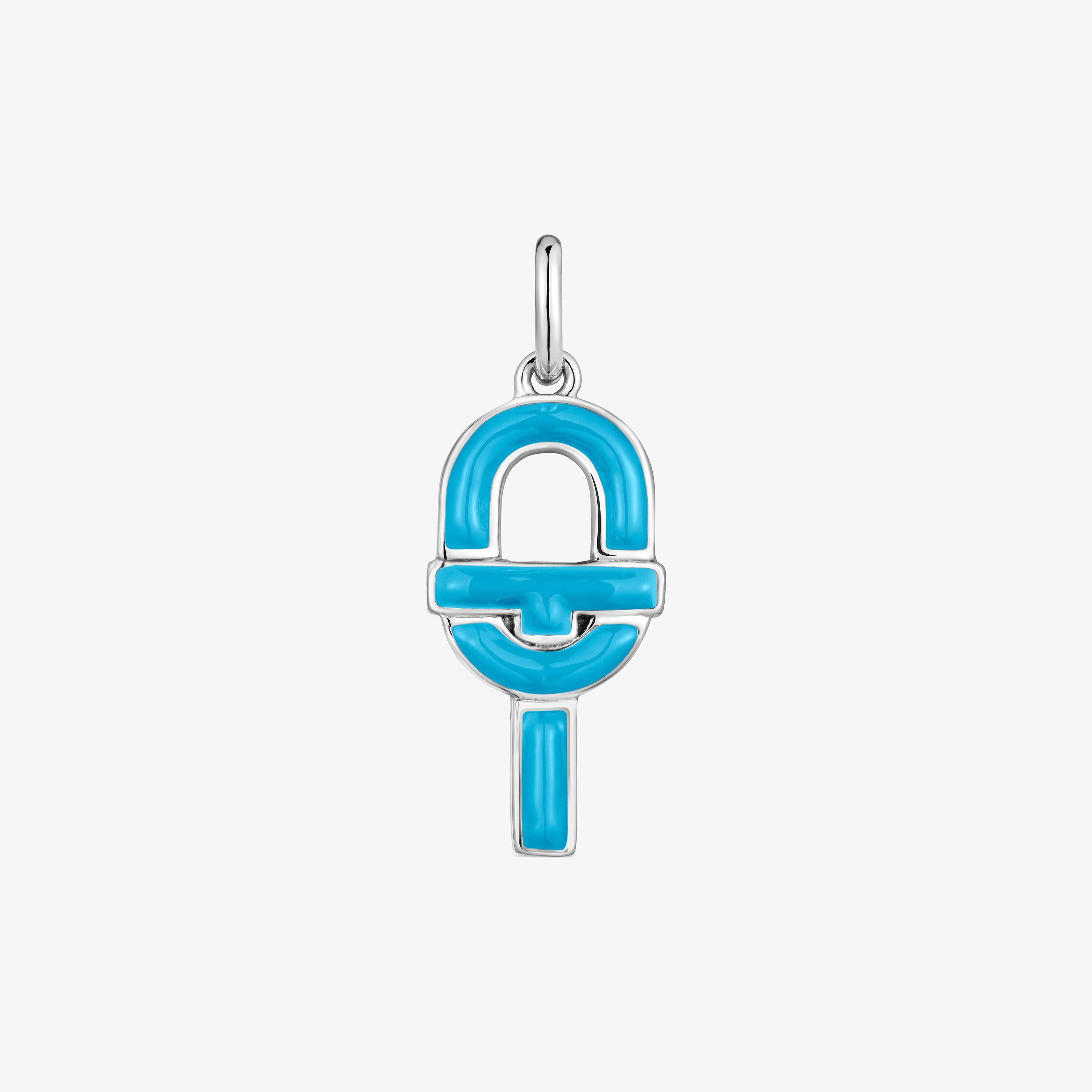 Medium silver and blue enamel Pendant TOUS MANIFESTO