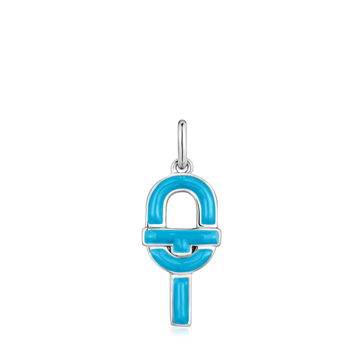 Medium silver and blue enamel Pendant TOUS MANIFESTO