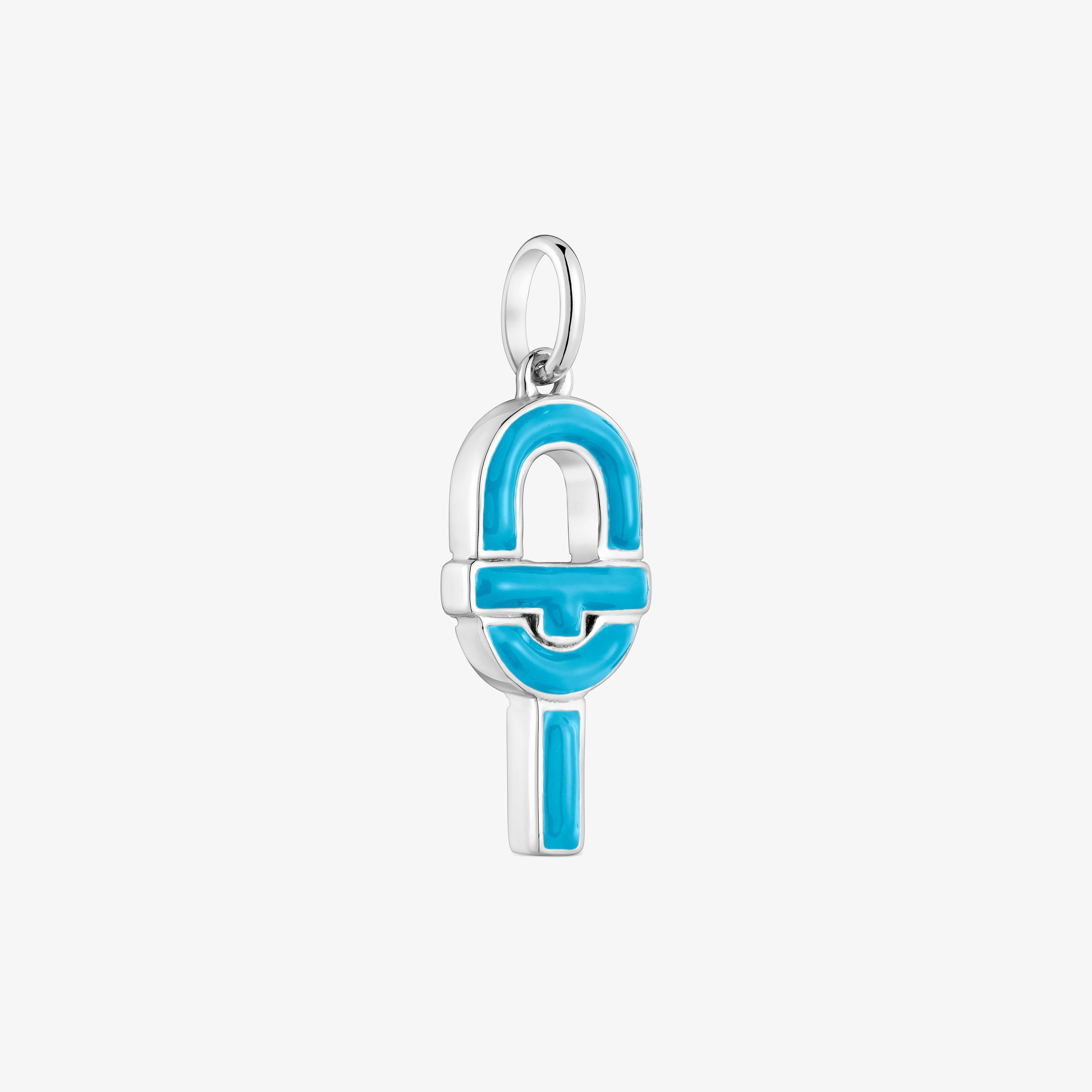 Medium silver and blue enamel Pendant TOUS MANIFESTO
