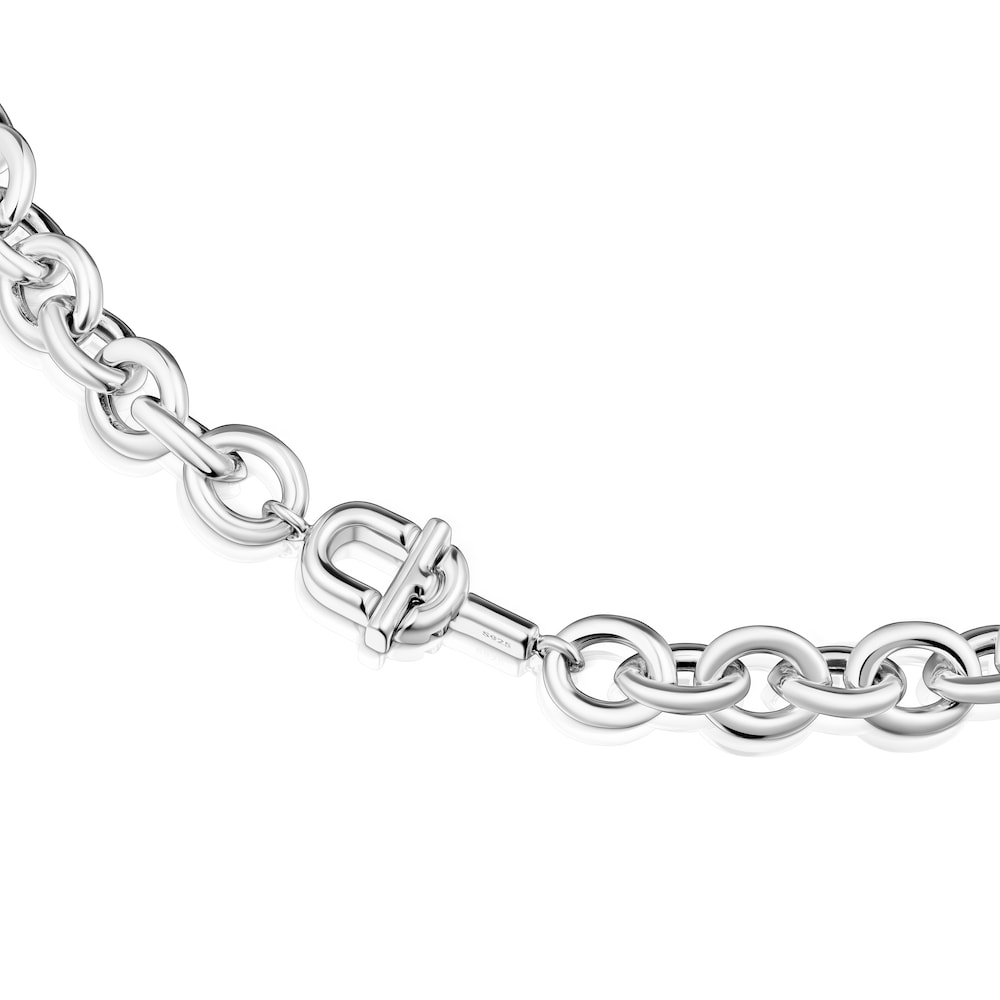 Short 45 cm silver Necklace TOUS MANIFESTO image number 1