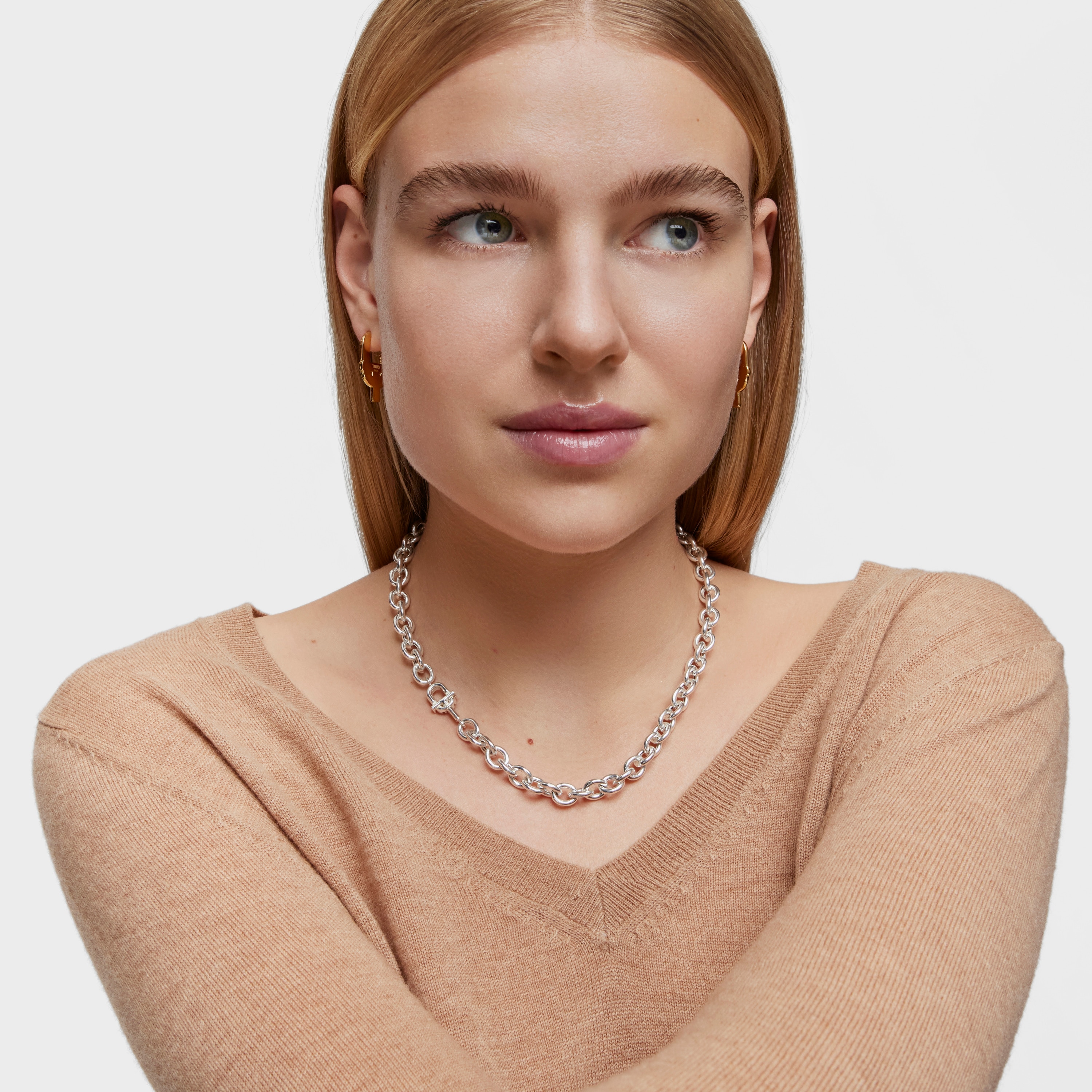 Short 45 cm silver Necklace TOUS MANIFESTO