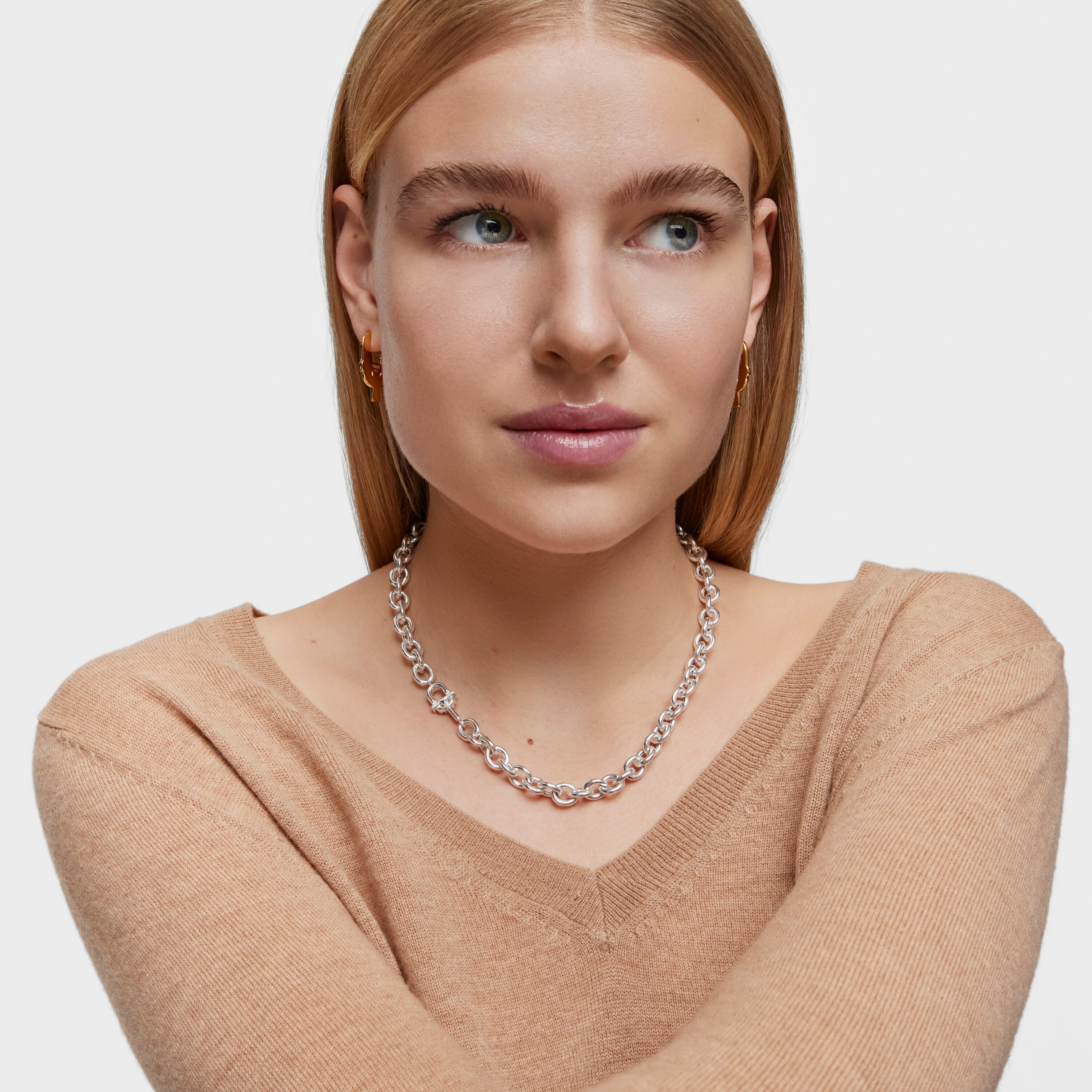 Short 45 cm silver Necklace TOUS MANIFESTO