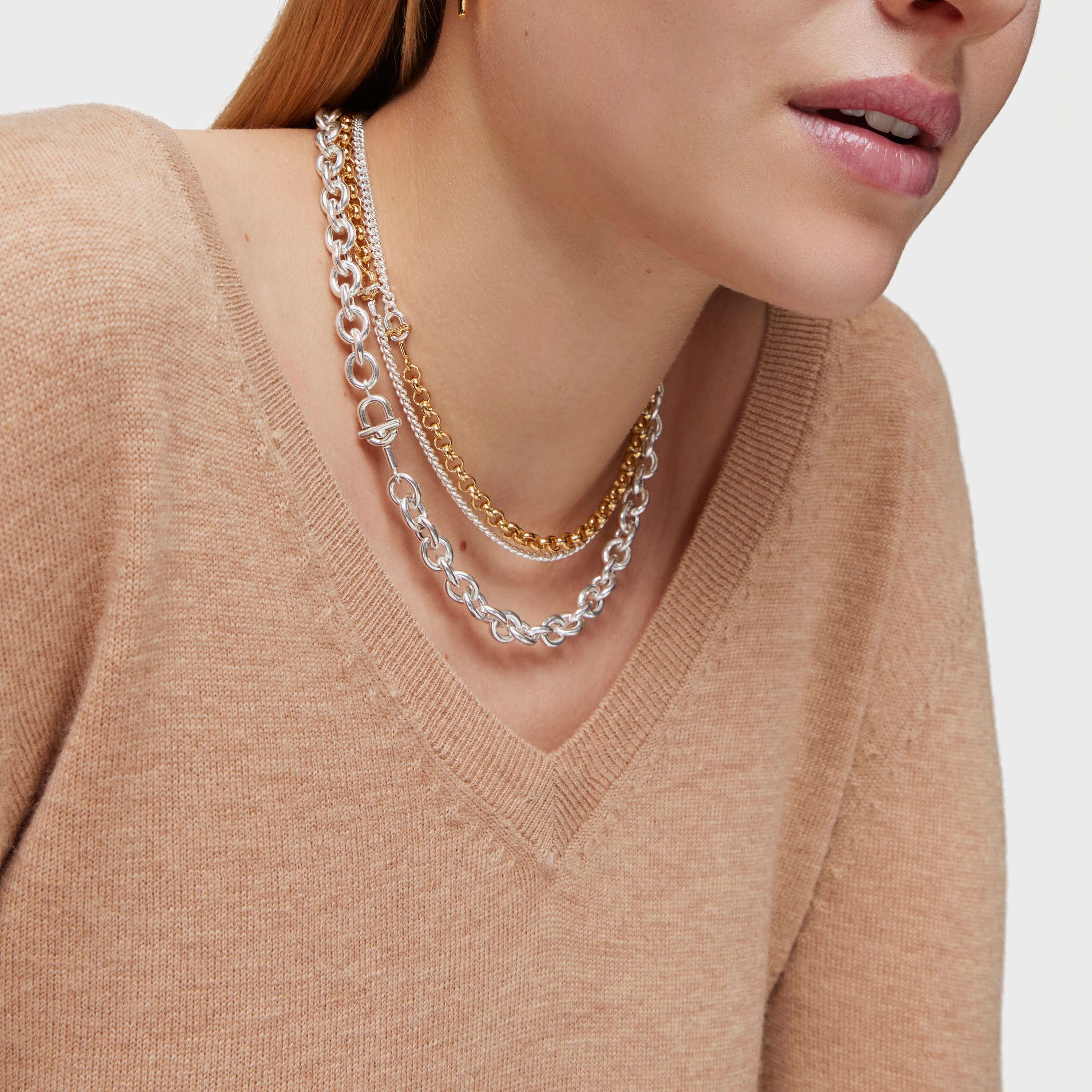 Short 45 cm silver Necklace TOUS MANIFESTO