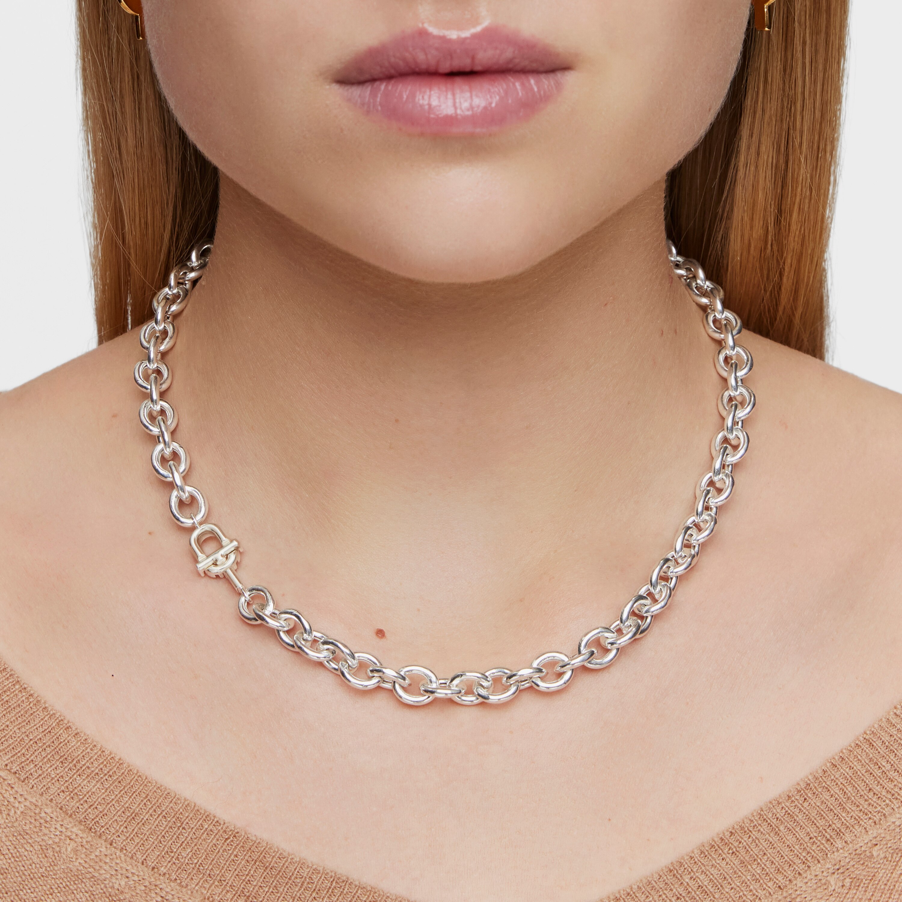 Short 45 cm silver Necklace TOUS MANIFESTO