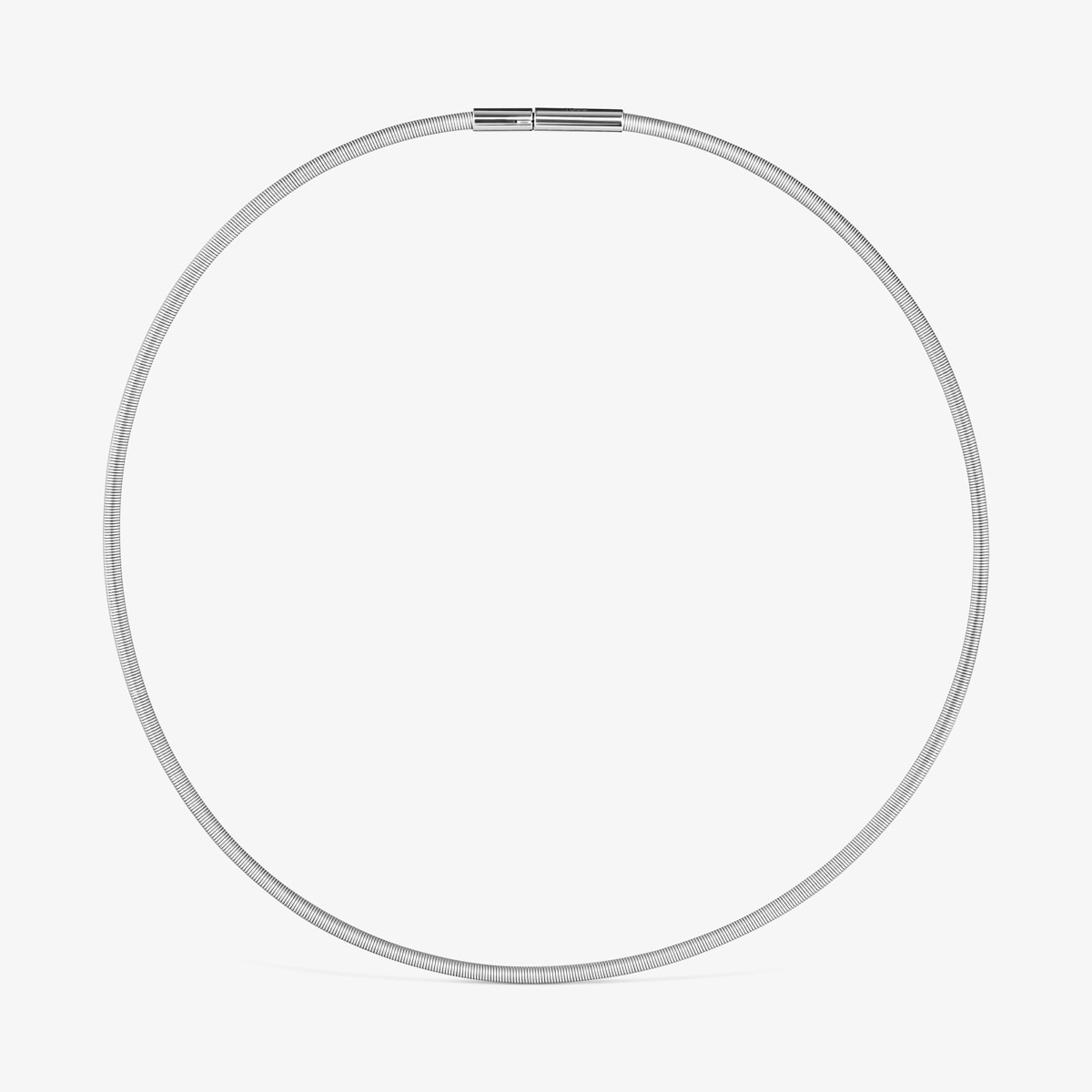 Tous - Collar De Acero 3 Mm Mesh Tube - Plateado