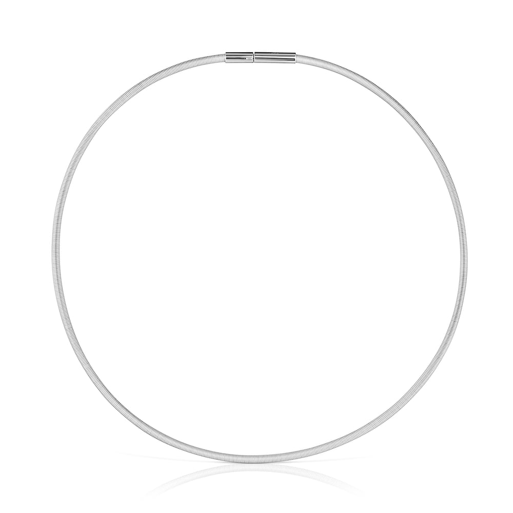 Mesh Tube steel Necklace mm