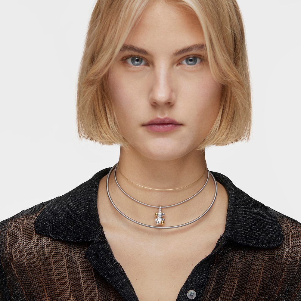 Mesh Tube steel Necklace 3&nbsp;mm