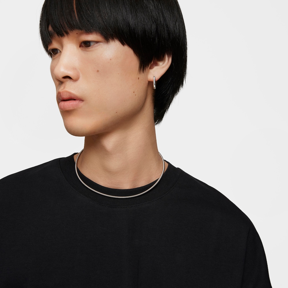 Mesh Tube steel Necklace 3&nbsp;mm