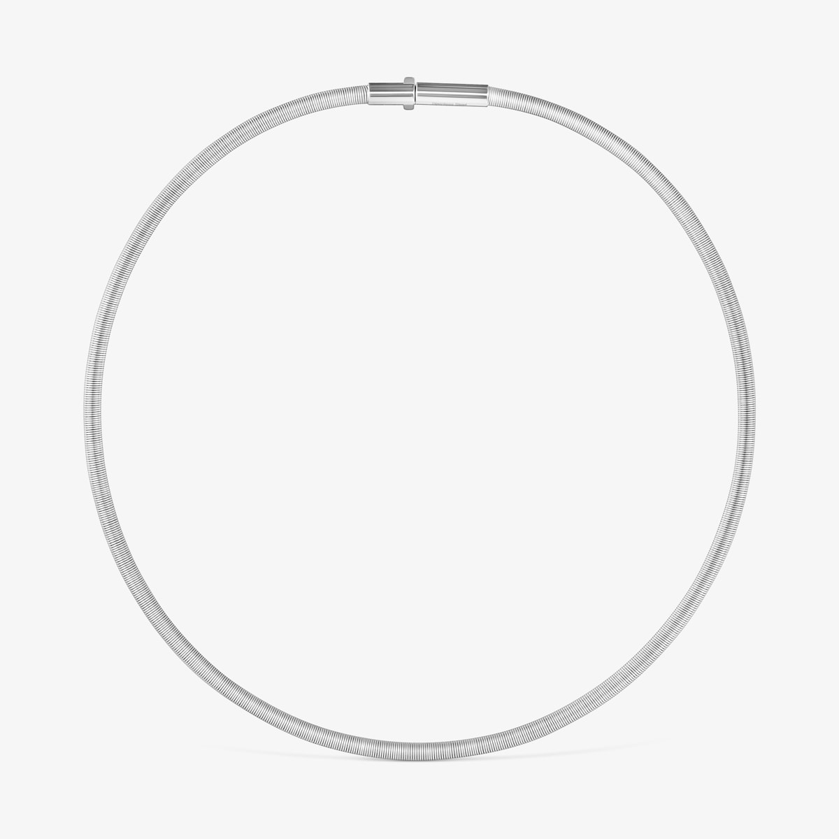 Tous - Collar De Acero 4 Mm Mesh Tube - Plateado