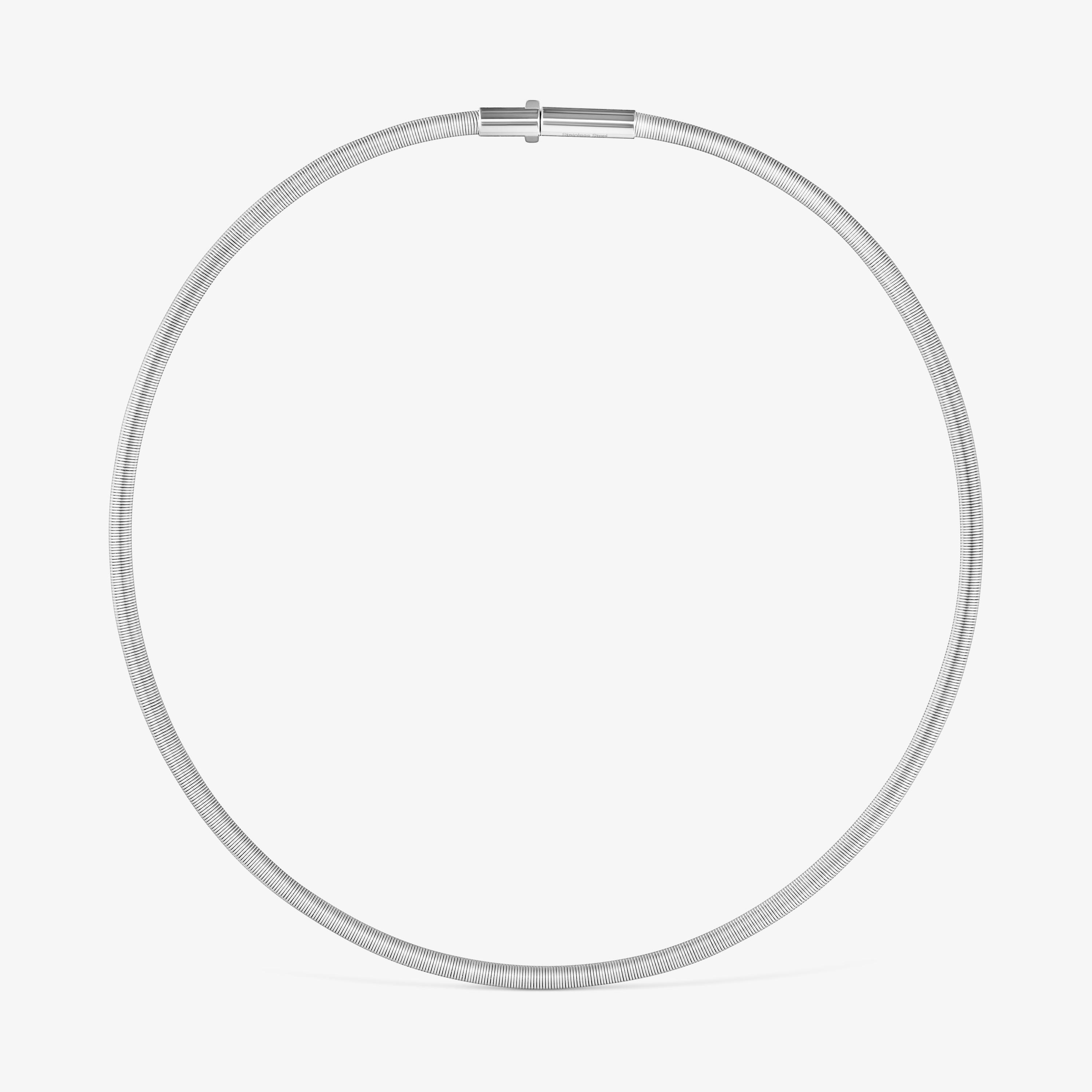 Mesh Tube steel Necklace  mm