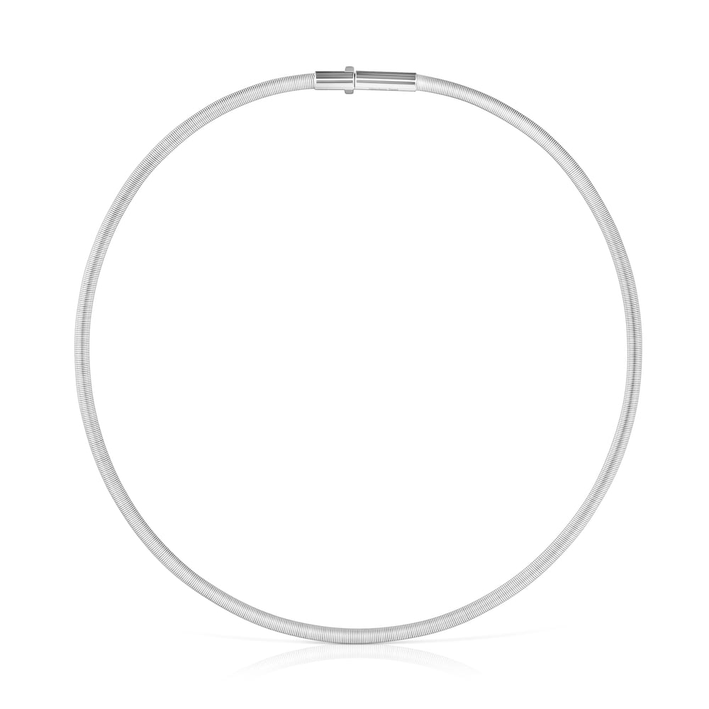 Mesh Tube steel Necklace mm