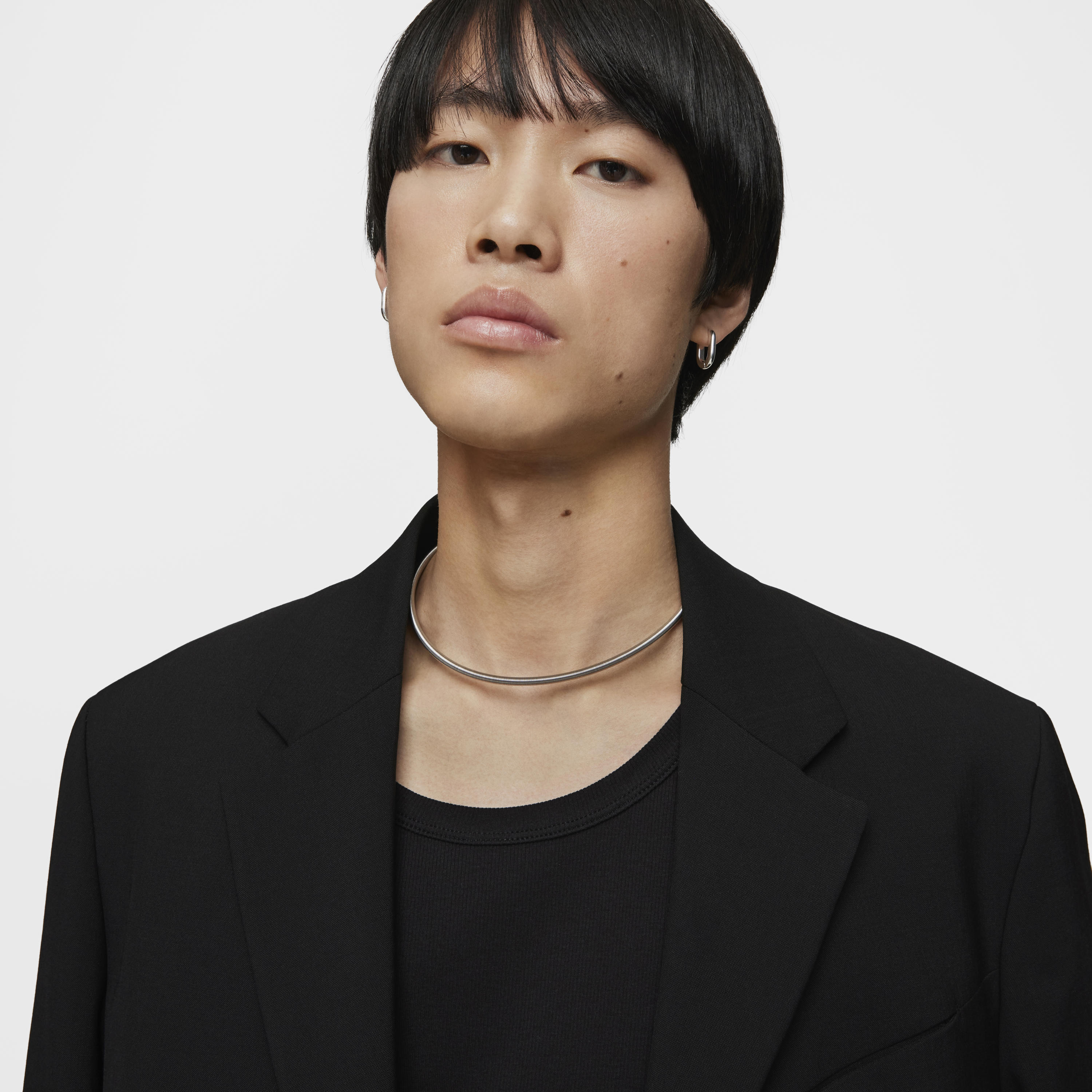 Mesh Tube steel Necklace  mm