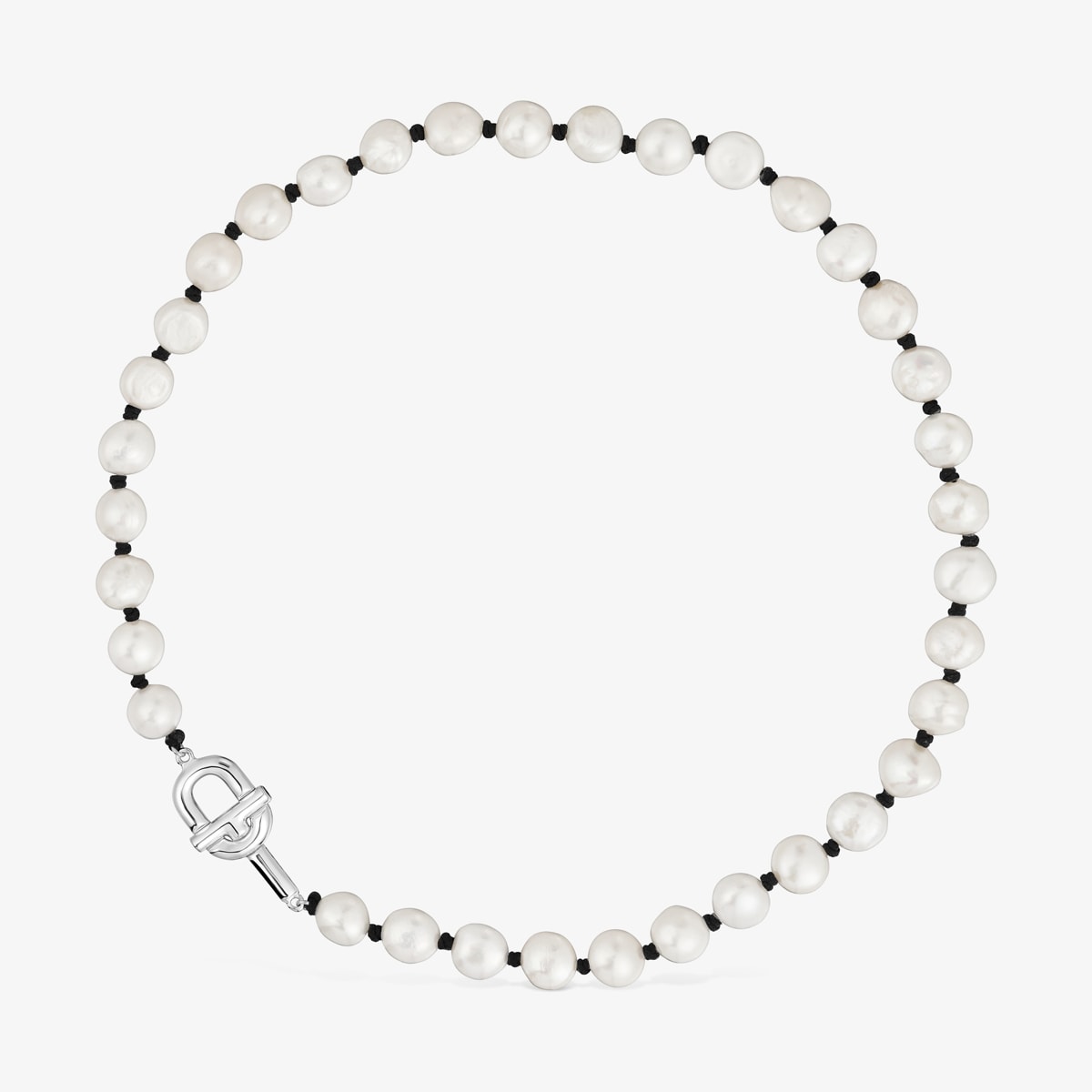 Tous - Collar De Nylon Negro Con Perlas Cultivadas 44 Cm Tous Manifesto - Negro