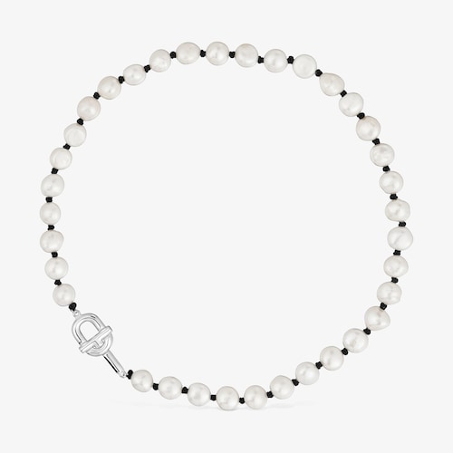 Collar de nylon negro con perlas cultivadas 44 cm TOUS MANIFESTO