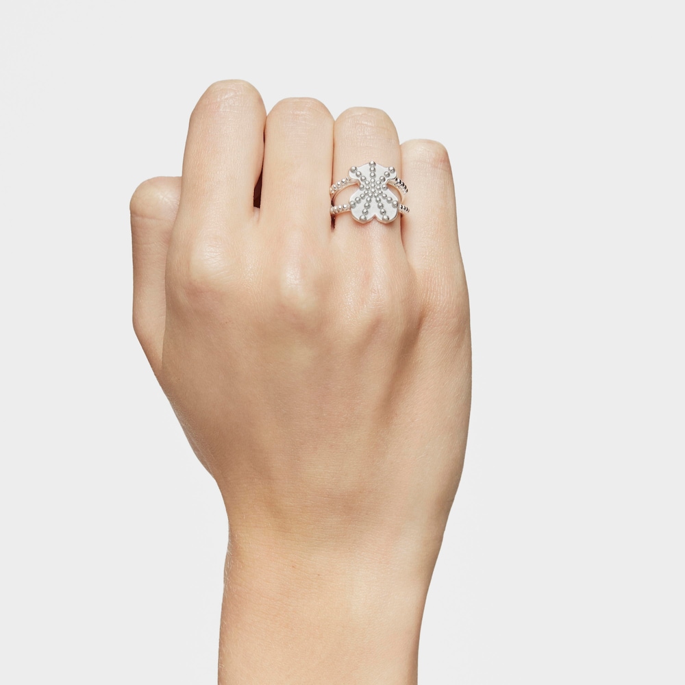 Veľk&yacute; strieborn&yacute; Prsteň s&nbsp;mot&iacute;vom medved&iacute;ka TOUS Grain