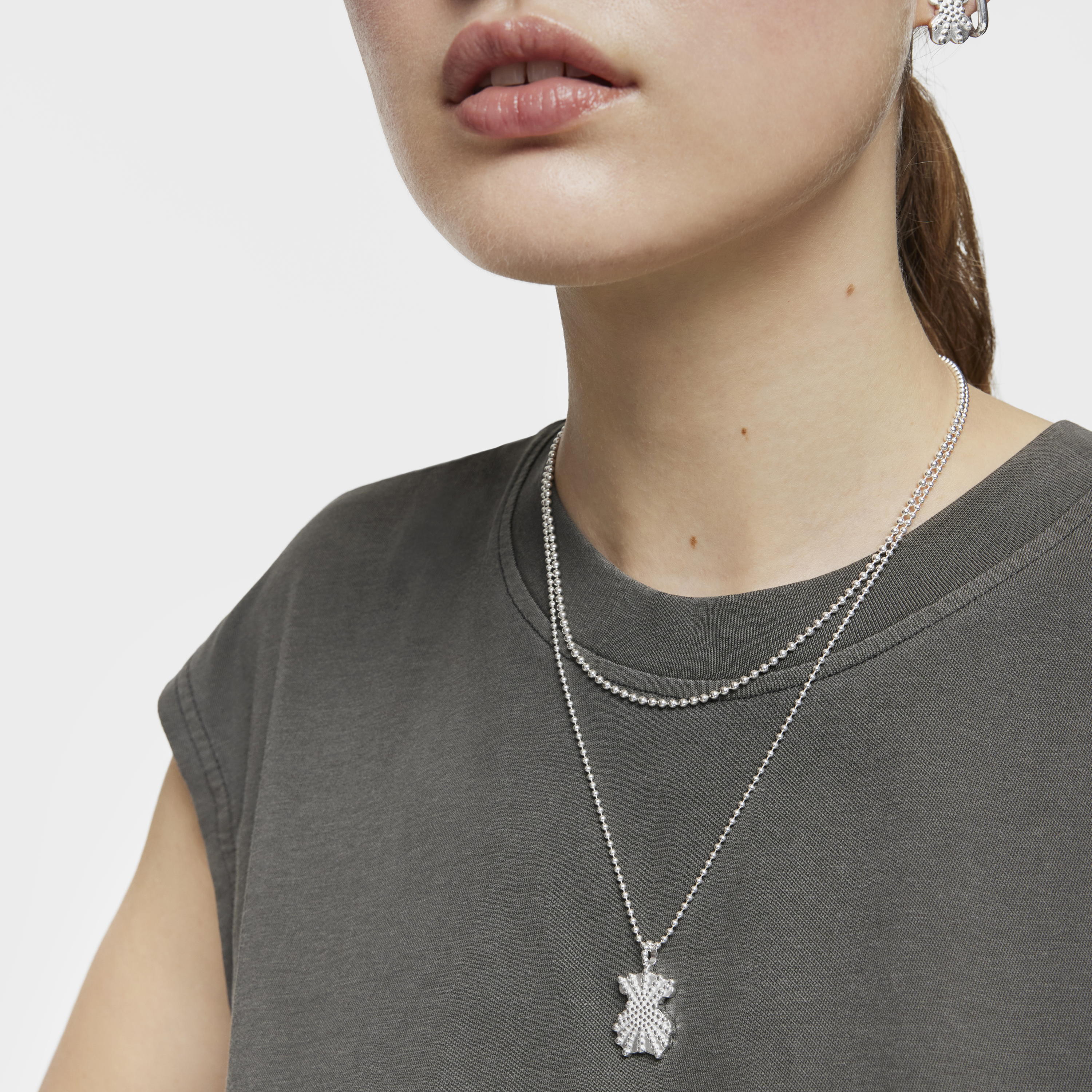 Medium silver bear Pendant TOUS Grain
