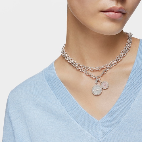 Silver medallion Pendant with nacre TOUS Mama