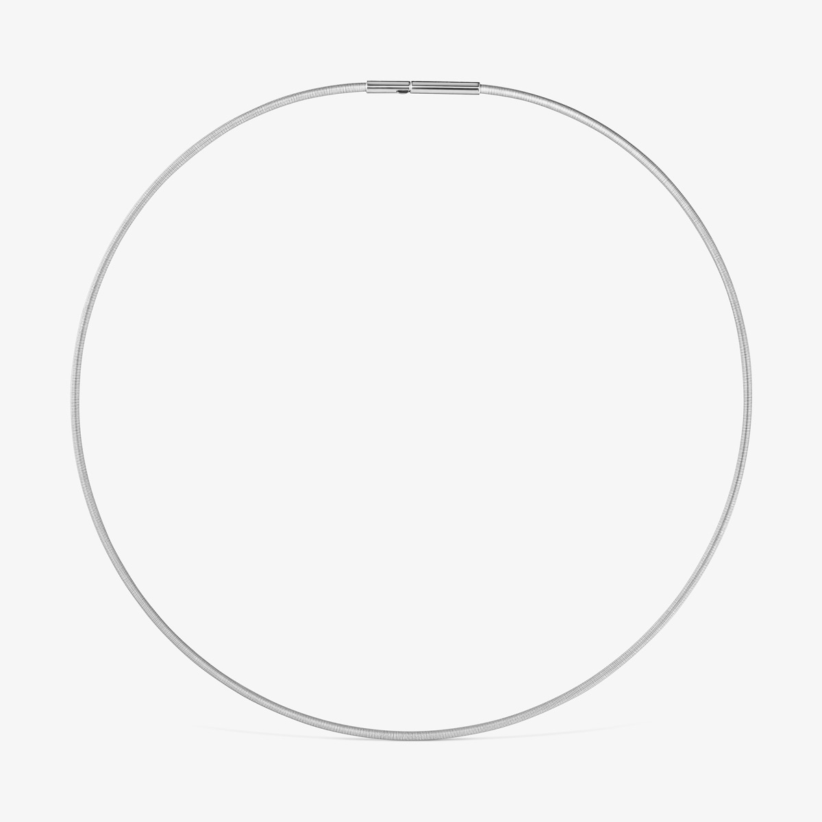 Tous - Collar De Acero 2 Mm Mesh Tube - Plateado